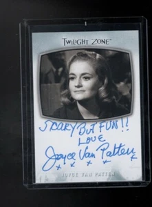 2020 Twilight Zone Archives AI-29 Joyce Van Patten auto.card with inscription. - Picture 1 of 1