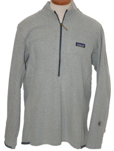 Patagonia Women's R1 Air Zip Neck Pullover Fleece XL Sleet Green Long Sleeve - Picture 1 of 9