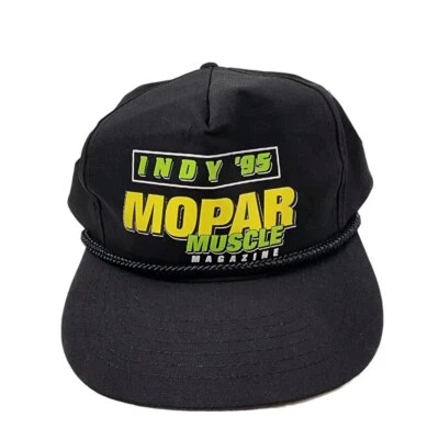 Gorra Indy Mopar Muscle Magazine Snapback Carreras NHRA De Colección Años 90 Foto 1 de 4