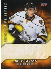 2016/17 London Knights Signature Series - JACOB GOLDEN