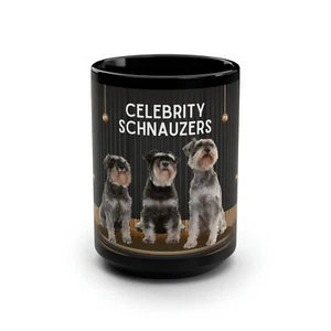 Schnauzer Coffee Mug Latte Large 15 oz Ceramic Glossy Modern Original NEW - Picture 1 of 5