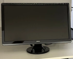 Computer-Bildschirm: Dell ST2420L, ca. 24 Zoll, schwarz - Bild 1 von 2