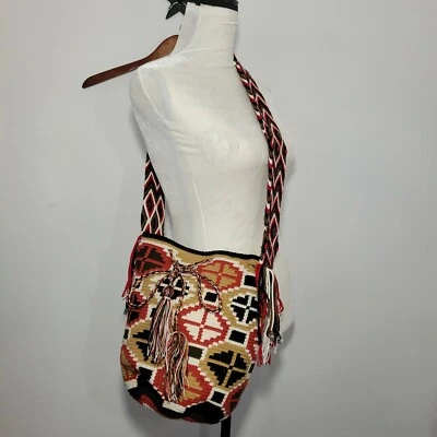Bandolera colombiana Wayuu Mochila 100% auténtica Foto 1 de 4