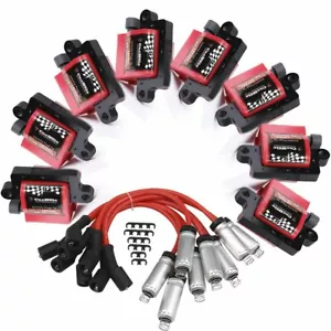 UF271 Square Ignition Coil&Spark Plug Wire For CHEVROLET SSR TAHOE TRAILBLAZER - Picture 1 of 17