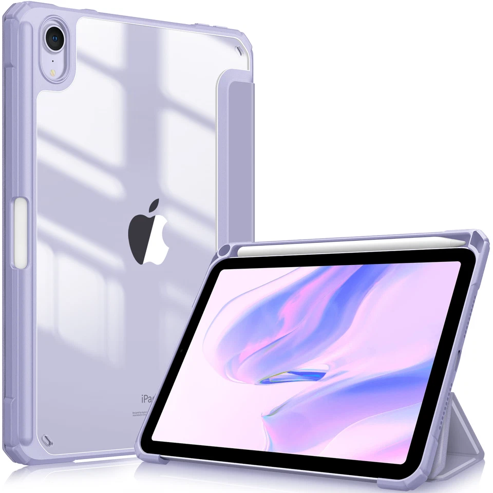 Funda híbrida a prueba de golpes transparente para iPad Mini 6ta generación 2021 Foto 1 de 4