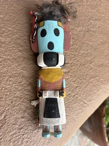 Old Style Hopi Kachina Pastellblau 7,5" Signiert r9 - Bild 1 von 4