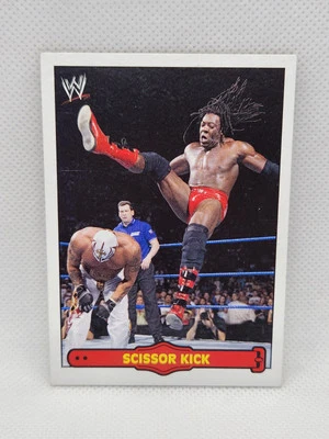 2012 Topps Heritage WWE Ringside Action #18 Booker T Scissor Kick Card - Image 1 of 4
