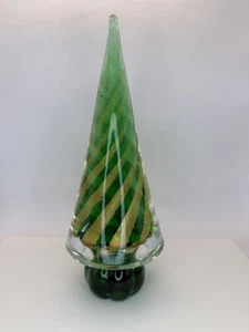 Murano 9 Zoll Gold gewirbelt Weihnachtsbaum - Bild 1 von 24