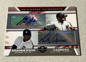 2007 Topps Co-Signers Autos #CS-GC Curtis Granderson Melky Cabrera - Picture 1 of 2