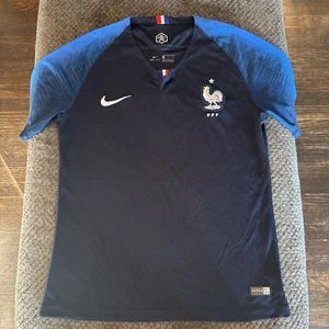 Frankreich Nationalmannschaft Trikot Herren klein blau Nike WM 2018 Fußball FFF - Bild 1 von 10