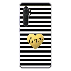 Coque en silicone imprimée compatible Xiaomi Mi Note 10 Lite Love bariolé - Photo 1 sur 6