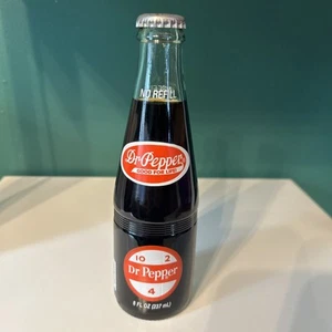 Vintage Glass Dr Pepper Soda Bottle 12 oz. "10 - 2 - 4" Bottle Full Unopened. Co - Picture 1 of 7