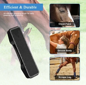 Pferdepflegebürste Pferdepflege Massageset Geflügel Putzzeug Pet Ordentlich Kamm - Bild 1 von 8