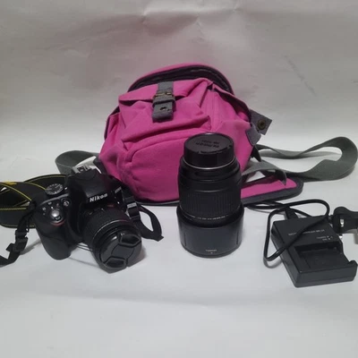 Nikon D3300 DSLR 24.2MP Rarely Used With 2 lenses Tamron Tele-Macro nikon dx vr - Image 1 of 4