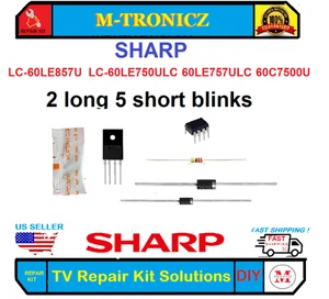 REPAIR KIT FOR SHARP POWER SUPPLY  DPS-204EP -1 A  RUNTKB116WJQZ - Picture 1 of 1