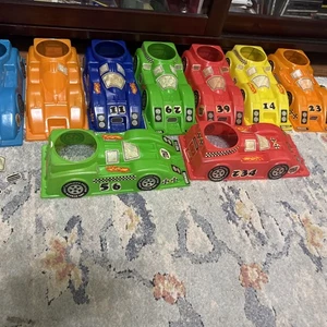 10 Vintage Spielzeug Indie 1980 Burger Chef Kinder Kidracer Tempo Auto Happy Meal Kinder Mahlzeit - Bild 1 von 24