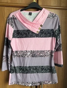 Women's Pink Top Size M - Picture 1 of 3