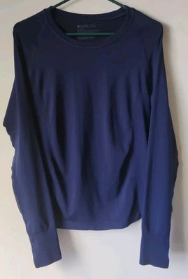 Zella Women's Tall L Compression Knit Long Sleeve Top Workout Athleisure Yoga - Image 1 of 3