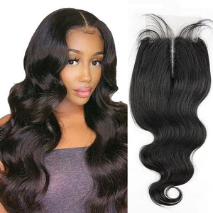 4x4 HD Transparent Lace Closure Wigs Body Wave Human Hair Wigs for Black Women - Bild 1 von 26