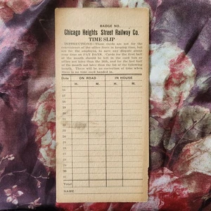Antiker Eisenbahn Zeitzettel 1915 1910er Zug Railroad Ephemera Chicago - Bild 1 von 7