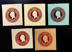 Cuadrado corte postal de Estados Unidos U481-W485 como nuevo con bisagras/como nuevo nunca montado - Imagen 1 de 3