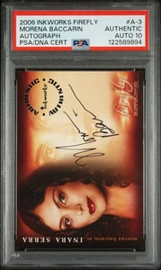 2006 Inkworks Firefly Autograph Morena Baccarin Inara Serra #A-3 PSA Auto 10 - Picture 1 of 2