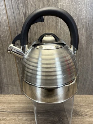 Polder Teapot Bee Hive Stainless Steel Whistling Tea Kettle NEW 2.6 Qt - Image 1 of 4