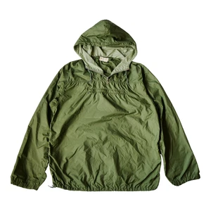Vintage White Stag Jacket Mens Large Green 40s 50s Anorak Hooded Packable Talon - Picture 1 of 16