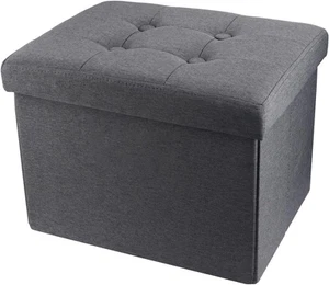Storage Ottoman Footrest Stool Small Ottoman with Storage Foldable Ottomans Foot - Picture 1 of 12