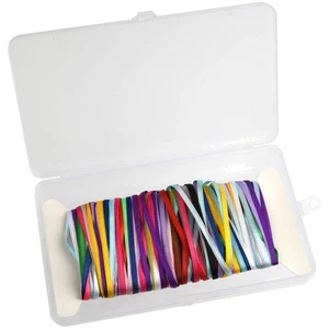 Satinband Geschenkband Bänder Hochzeit Dekoband 18 Stück 4m Silber - Bild 1 von 1