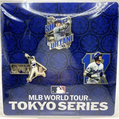 Official 2025 MLB Baseball World Tour Tokyo Series Shohei Ohtani Pin Set PRESALE - Image 1 of 4