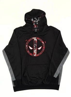 Sudadera con Capucha Pullover Polar Negra Deadpool Para Hombre Marvel Camuflada Talla 2XL  Foto 1 de 4