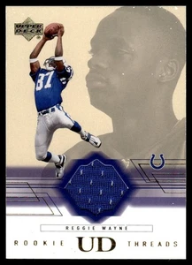2001 Upper Sport Decks Rookie Threads Reggie Wayne #RT-RW - Bild 1 von 2