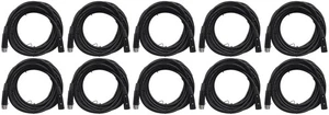 10 Rockville RDX5M25 25' 5-Pin Male-Female DMX Lighting Cables 100% Copper - Picture 1 of 2