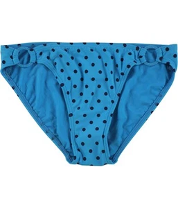 DKNY Womens Side Ring Bikini Swim Bottom, Blue, X-Small - Picture 1 of 1