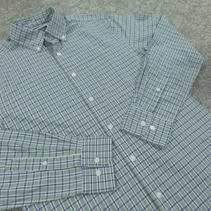 Charles Tyrwhitt Dress Shirt Mens Small Slim Fit Button Down Non Iron Plaid - Picture 1 of 11