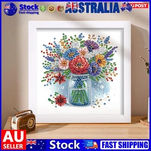 5D Flower DIY Partial Special Shaped Drill Diamond Painting Kit W/ Frame - Zdjęcie 1 z 63