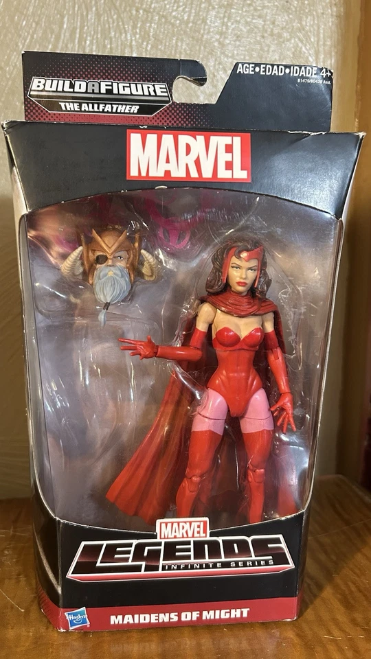 Marvel Legends AllFather Wave Scarlet Witch - Sin capa ODIN - EMBALAJE USADO Foto 1 de 4