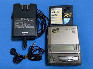Sharp MD-M20 Portable MiniDisc MD Player Recorder Vintage Tested Japan - Picture 1 of 9