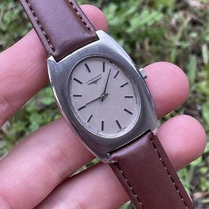 Longines Watch Slim 30mm Oval Case White Dial Manual Wind Runs Cal L460 8363-2 - Picture 1 of 9