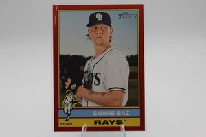 2025 Topps Heritage Shane Baz bordo rosso #363 raggi - Foto 1 di 2