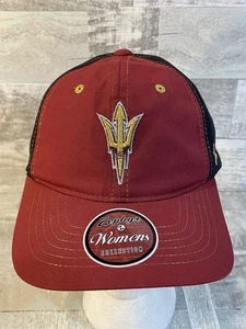 Cappello berretto Arizona State ASU Sun Devils donna NUOVO Zephyr strapback rosso oro - Foto 1 di 5