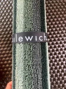 Chilewich Wave Stripe Utility Indoor/Outdoor Poly Floor Mat 2x3’ Feet Green - Picture 1 of 4