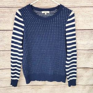 MADEWELL Womens Sweater Wool Cotton Blend Small Mini Heart Pullover Knit Top - Picture 1 of 6
