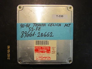 ** 90 91 TOYOTA CELICA M/T 5S-FE ECU/ECM #89661-20662 *see description*(T-330) - Foto 1 di 2