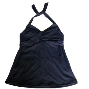 Athleta Blue Twist Halter Tankini Swimwear 34 B/C NWOT - Picture 1 of 4
