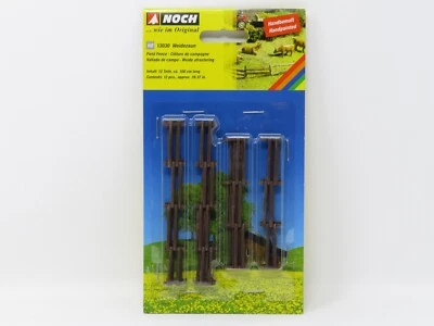 Noch HO 13030 2 Slat Wooden Pasture Fence Farm Field Train Layout Scenery - Image 1 of 2