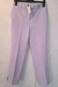 New Ladies Capsule Lilac Ankle Grazer Trousers 27" Inside Leg Size 12 - Picture 1 of 5