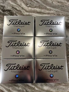 NEW 2023 6 DOZEN (72 GOLF BALLS) TITLEIST LEFT DASH PRO V1X GOLF BALLS NO LOGOS - Picture 1 of 3