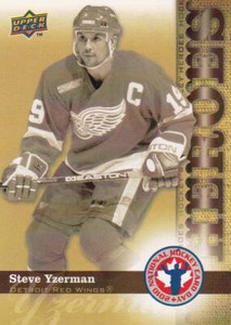 Steve Yzerman 2009-10 Upper Deck "National Hockey Card Day" Insert Card